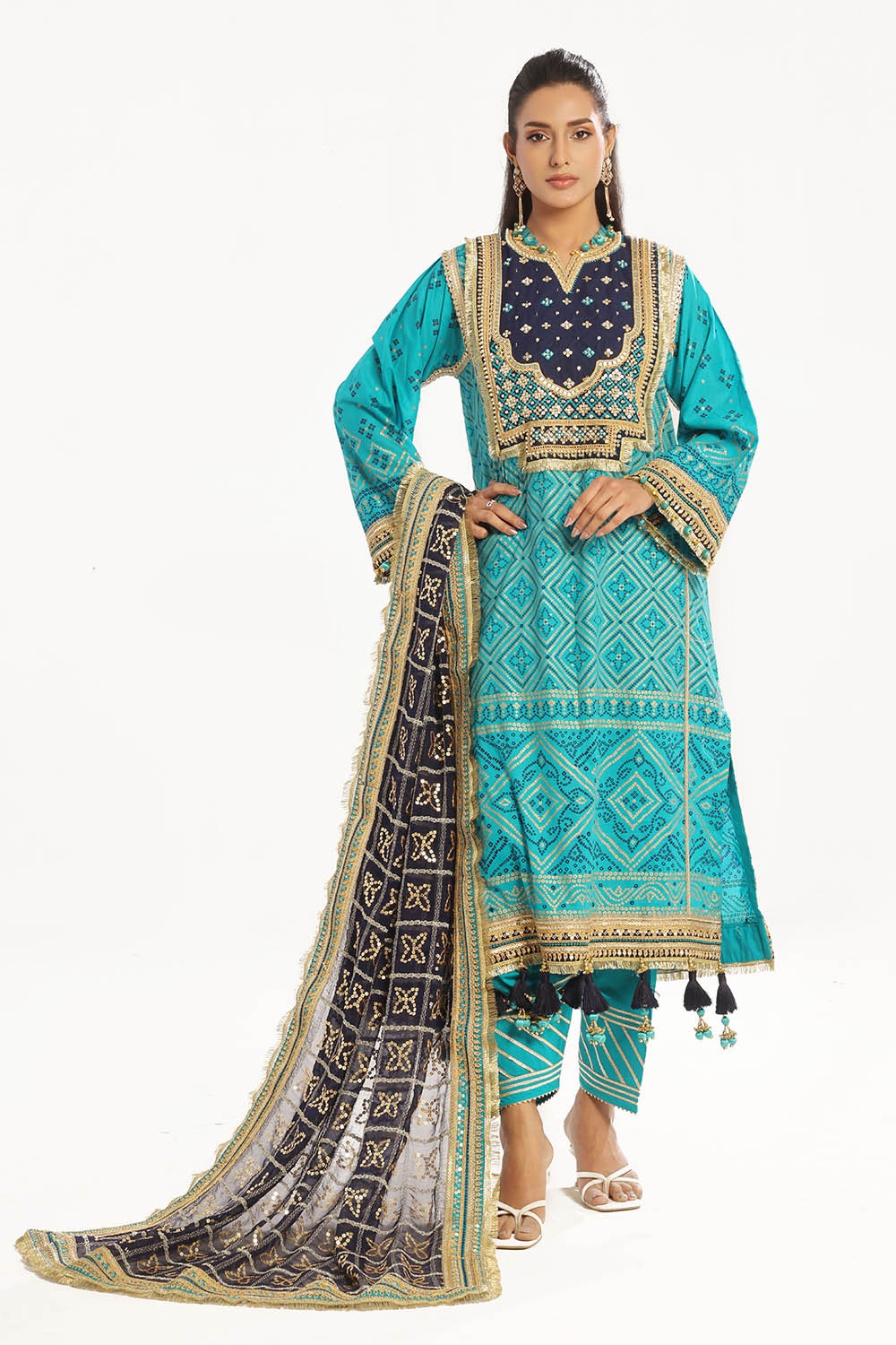 Gul Ahmed | Chunri Lawn 25 | BM-52021 - by - Libasekhas UK - Registered Vendor of : Gul Ahmed - 100% Original Designer Dresss