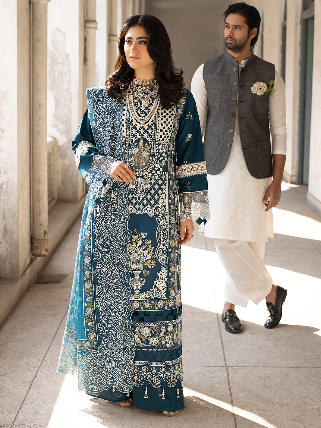 Mahnur | Mahrukh Luxury Lawn 24 | SERENE - by - Libasekhas UK - Registered Vendor of : Mahnur - 100% Original Designer Dresss