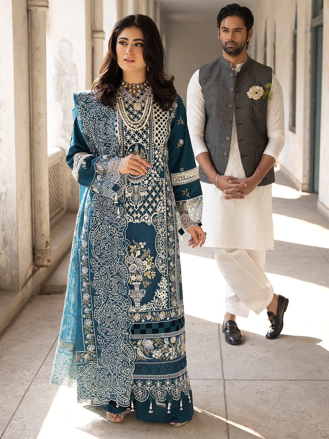 Mahnur | Mahrukh Luxury Lawn 24 | SERENE - by - Libasekhas UK - Registered Vendor of : Mahnur - 100% Original Designer Dresss