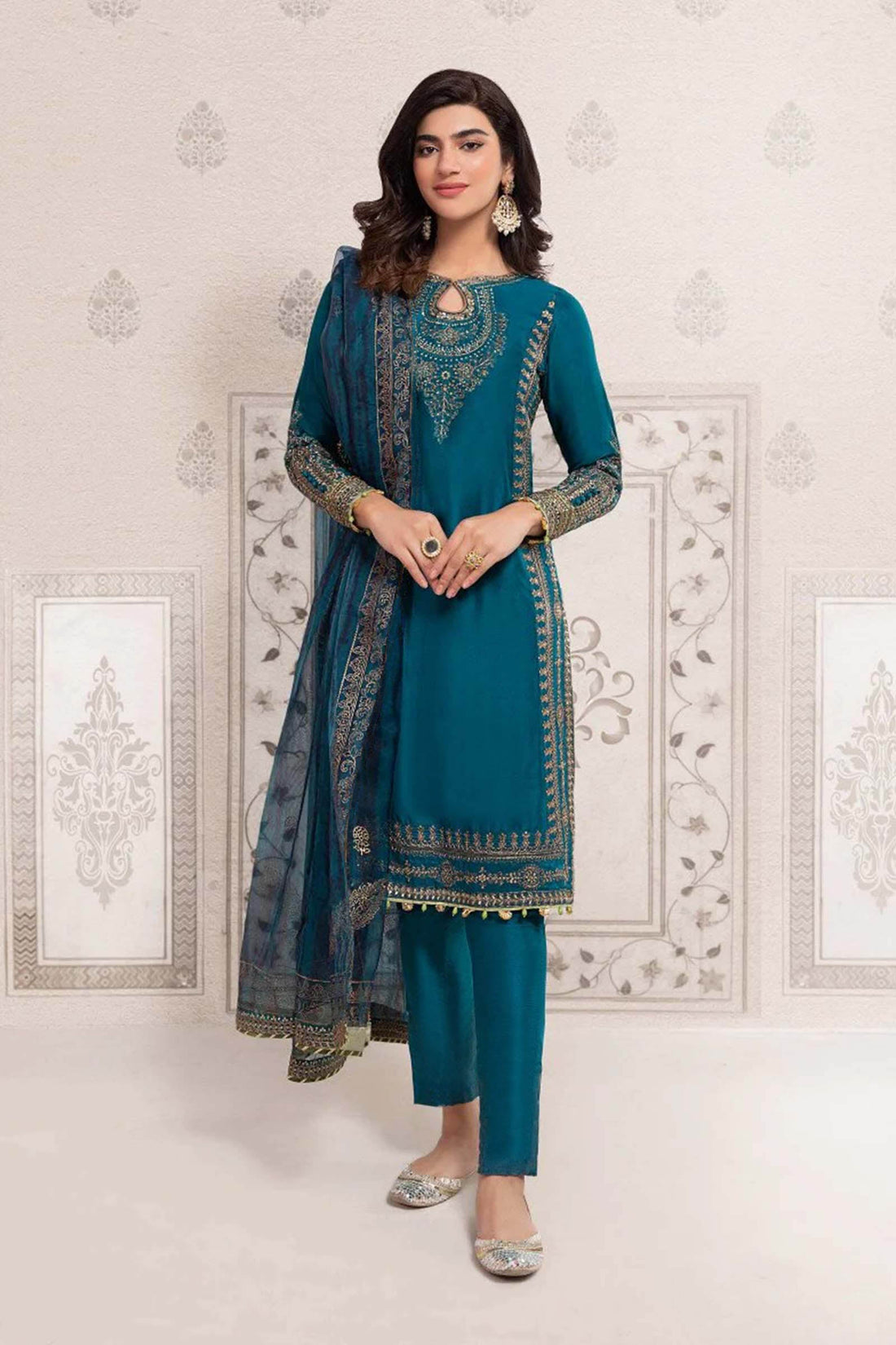 Maira B | Ready to Wear | SF-EF22-07R1 - by - Libasekhas UK - Registered Vendor of : Maria B - 100% Original Designer Dresss