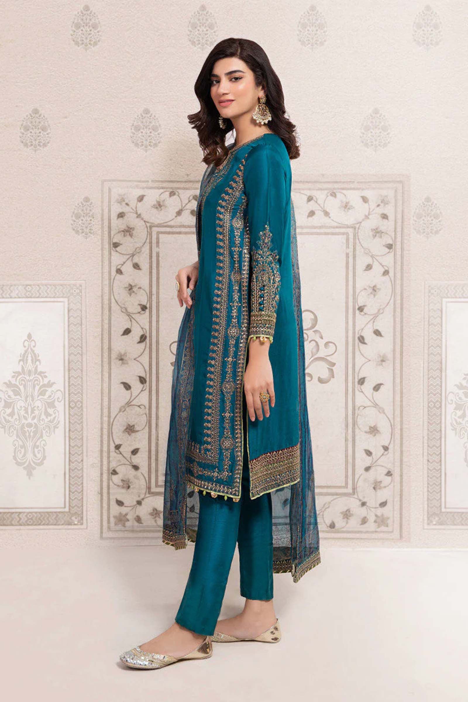 Maira B | Ready to Wear | SF-EF22-07R1 - by - Libasekhas UK - Registered Vendor of : Maria B - 100% Original Designer Dresss