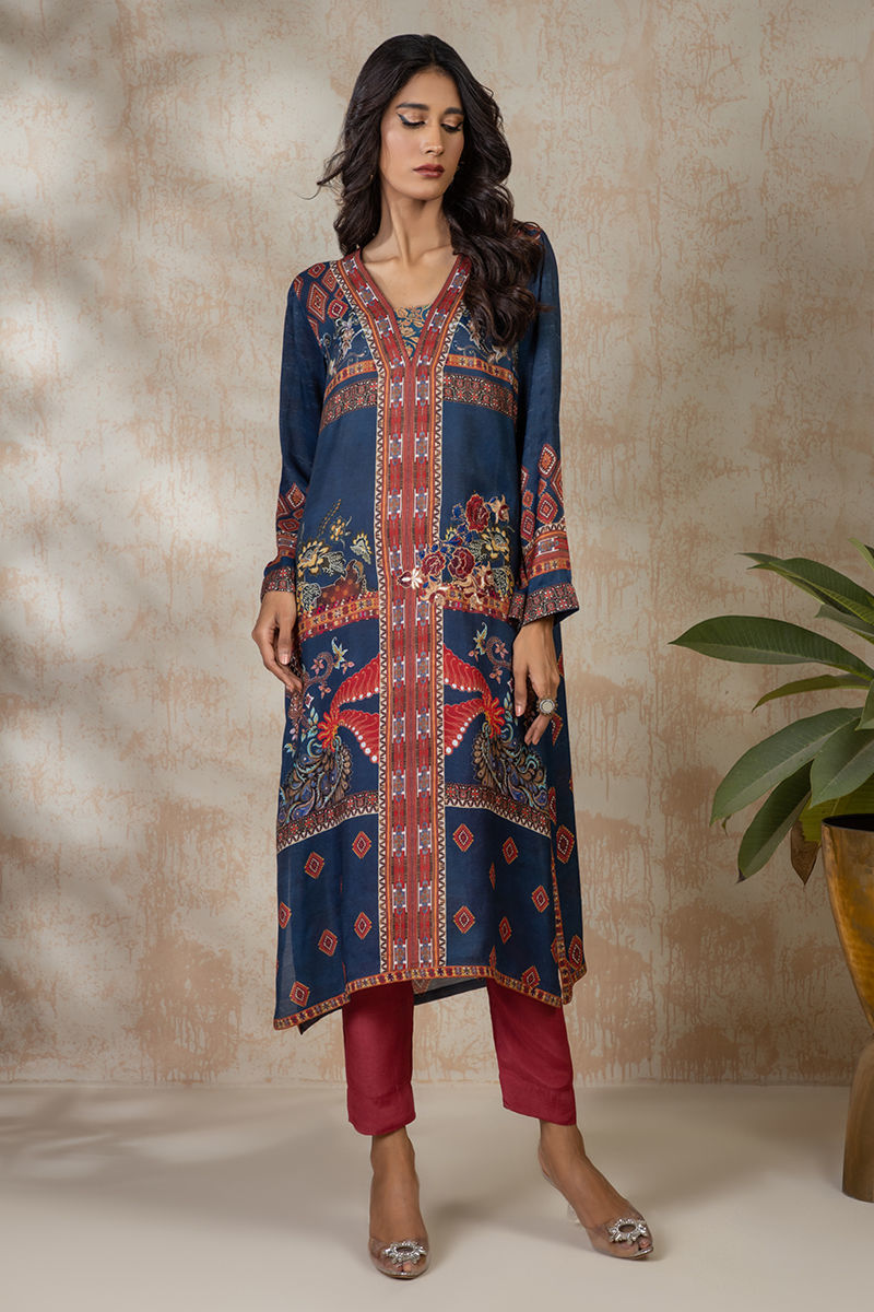Shamaeel Ansari | Daily Pret Wear | ECK-23 - by - Libasekhas UK - Registered Vendor of : Shamaeel Ansari - 100% Original Designer Dresss