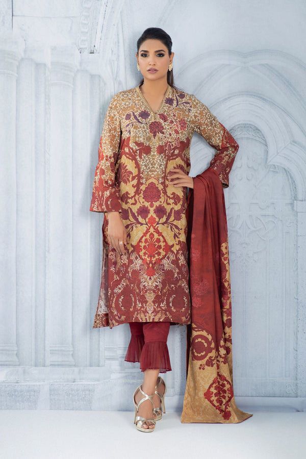 Shamaeel Ansari | Daily Pret Wear | ECK - 04 - by - Libasekhas UK - Registered Vendor of : Shamaeel Ansari - 100% Original Designer Dresss