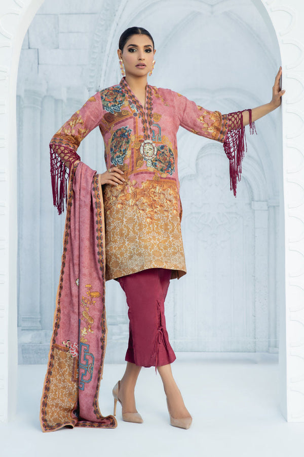 Shamaeel Ansari | Daily Pret Wear | ECK - 05 - by - Libasekhas UK - Registered Vendor of : Shamaeel Ansari - 100% Original Designer Dresss