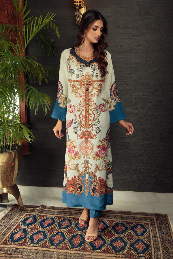 Shamaeel Ansari | Daily Pret Wear | ECK-12 - by - Libasekhas UK - Registered Vendor of : Shamaeel Ansari - 100% Original Designer Dresss