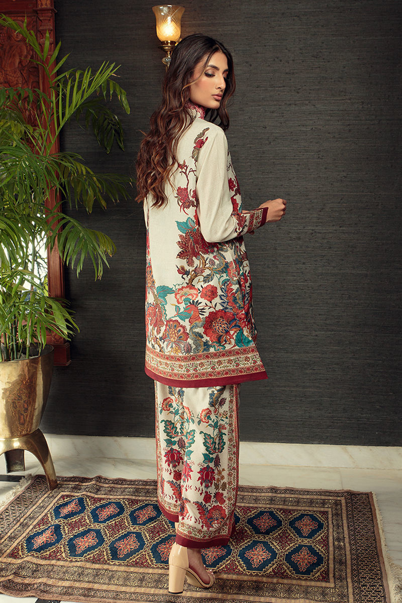 Shamaeel Ansari | Daily Pret Wear | ECK-08 - by - Libasekhas UK - Registered Vendor of : Shamaeel Ansari - 100% Original Designer Dresss