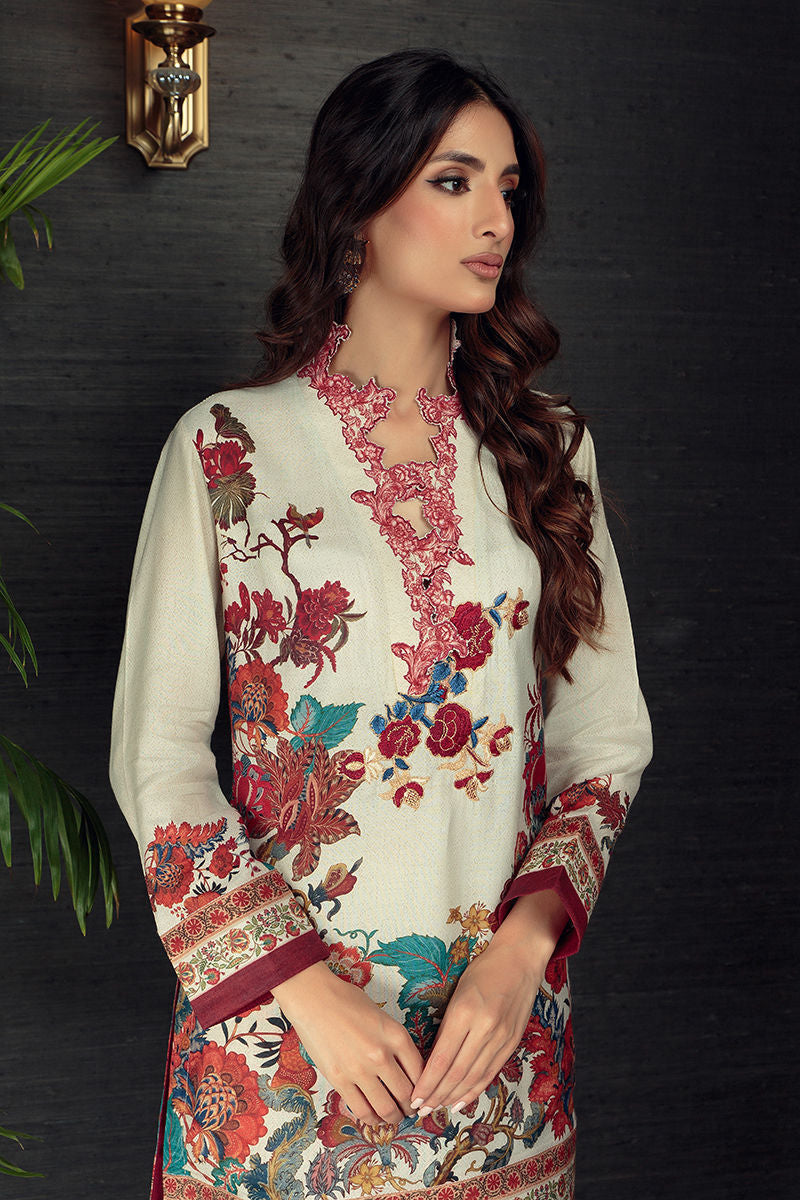Shamaeel Ansari | Daily Pret Wear | ECK-08 - by - Libasekhas UK - Registered Vendor of : Shamaeel Ansari - 100% Original Designer Dresss