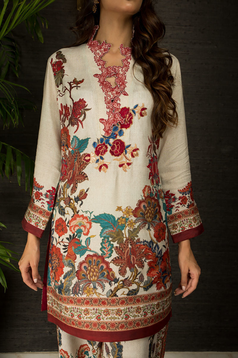 Shamaeel Ansari | Daily Pret Wear | ECK-08 - by - Libasekhas UK - Registered Vendor of : Shamaeel Ansari - 100% Original Designer Dresss