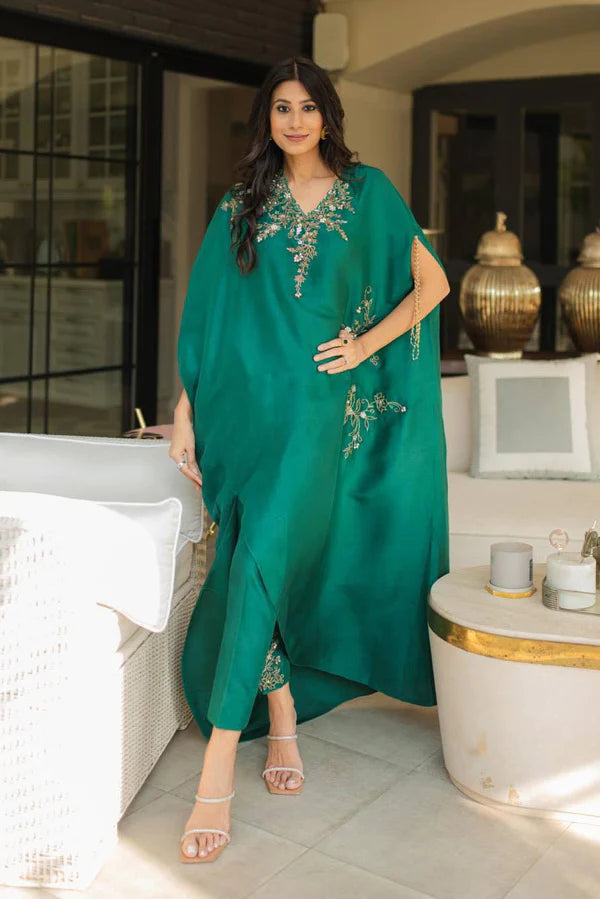 Jeem | Luxury Pret | SIA GREEN - by - Libasekhas UK - Registered Vendor of : Jeem - 100% Original Designer Dresss