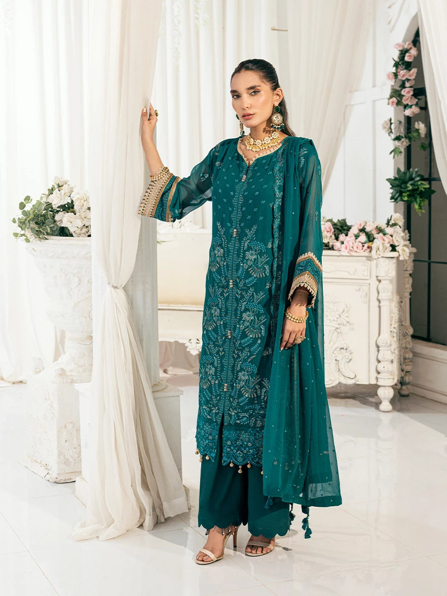 Salitex | Signature Festive Chiffon | SUNS7CH045UT - by - Libasekhas UK - Registered Vendor of : Salitex - 100% Original Designer Dresss