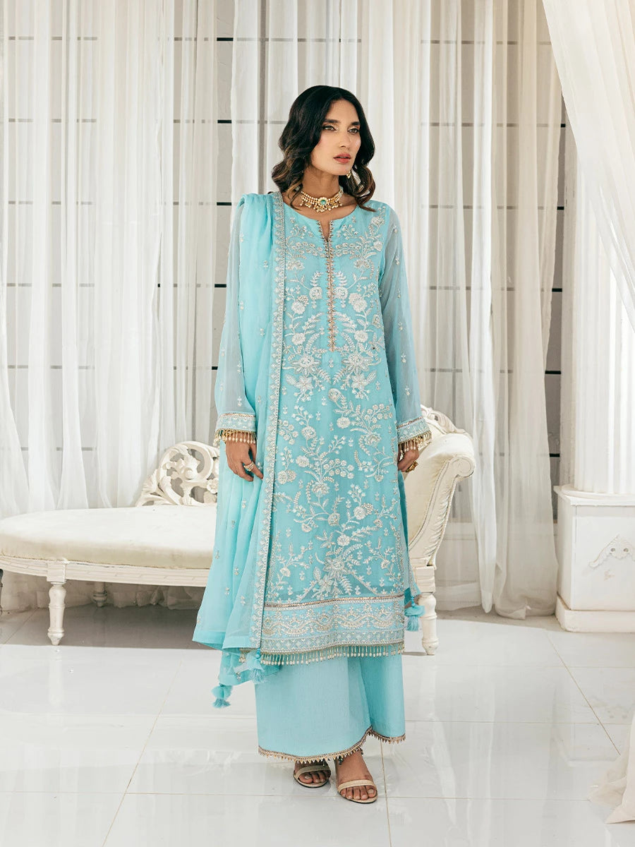 Salitex | Signature Festive Chiffon | SUNS7CH043UT - by - Libasekhas UK - Registered Vendor of : Salitex - 100% Original Designer Dresss