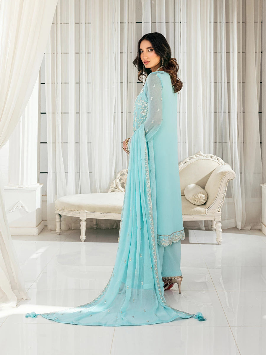 Salitex | Signature Festive Chiffon | SUNS7CH043UT - by - Libasekhas UK - Registered Vendor of : Salitex - 100% Original Designer Dresss