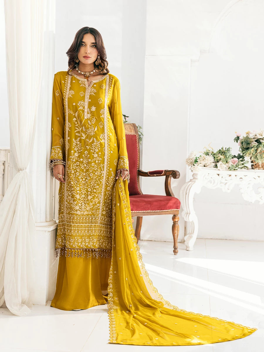 Salitex | Signature Festive Chiffon | SUNS7CH041UT - by - Libasekhas UK - Registered Vendor of : Salitex - 100% Original Designer Dresss