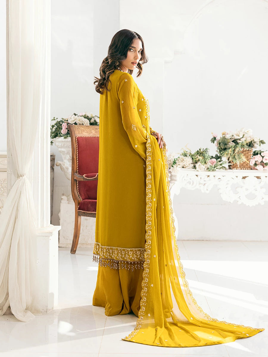 Salitex | Signature Festive Chiffon | SUNS7CH041UT - by - Libasekhas UK - Registered Vendor of : Salitex - 100% Original Designer Dresss