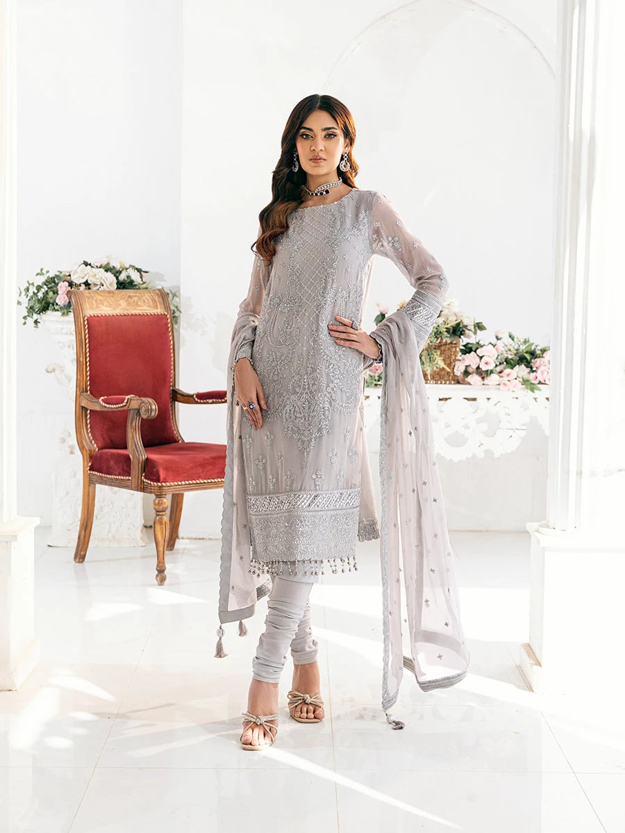 Salitex | Signature Festive Chiffon | SUNS7CH034UT - by - Libasekhas UK - Registered Vendor of : Salitex - 100% Original Designer Dresss