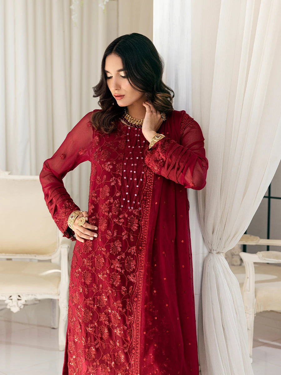 Salitex | Signature Festive Chiffon | SUNS7CH026UT - by - Libasekhas UK - Registered Vendor of : Salitex - 100% Original Designer Dresss