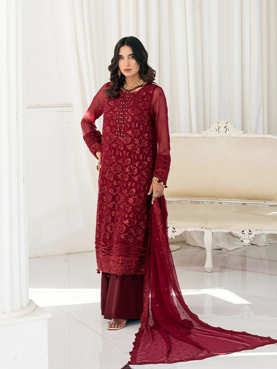 Salitex | Signature Festive Chiffon | SUNS7CH026UT - by - Libasekhas UK - Registered Vendor of : Salitex - 100% Original Designer Dresss