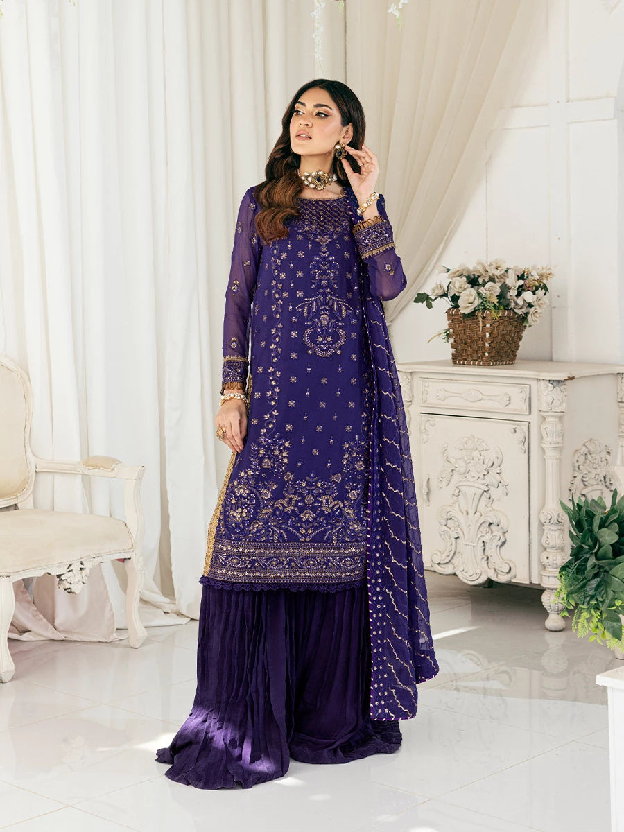 Salitex | Signature Festive Chiffon | SUNS7CH046UT - by - Libasekhas UK - Registered Vendor of : Salitex - 100% Original Designer Dresss