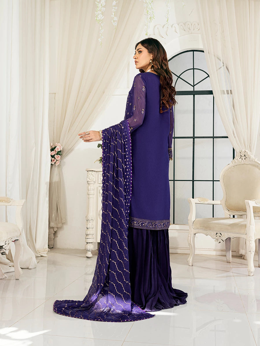 Salitex | Signature Festive Chiffon | SUNS7CH046UT - by - Libasekhas UK - Registered Vendor of : Salitex - 100% Original Designer Dresss