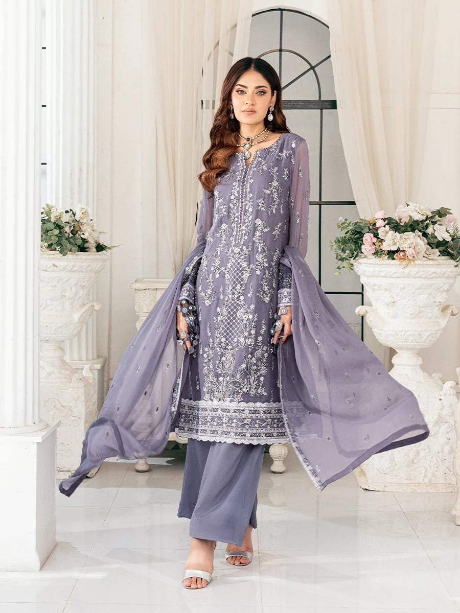Salitex | Signature Festive Chiffon | SUNS7CH047UT - by - Libasekhas UK - Registered Vendor of : Salitex - 100% Original Designer Dresss