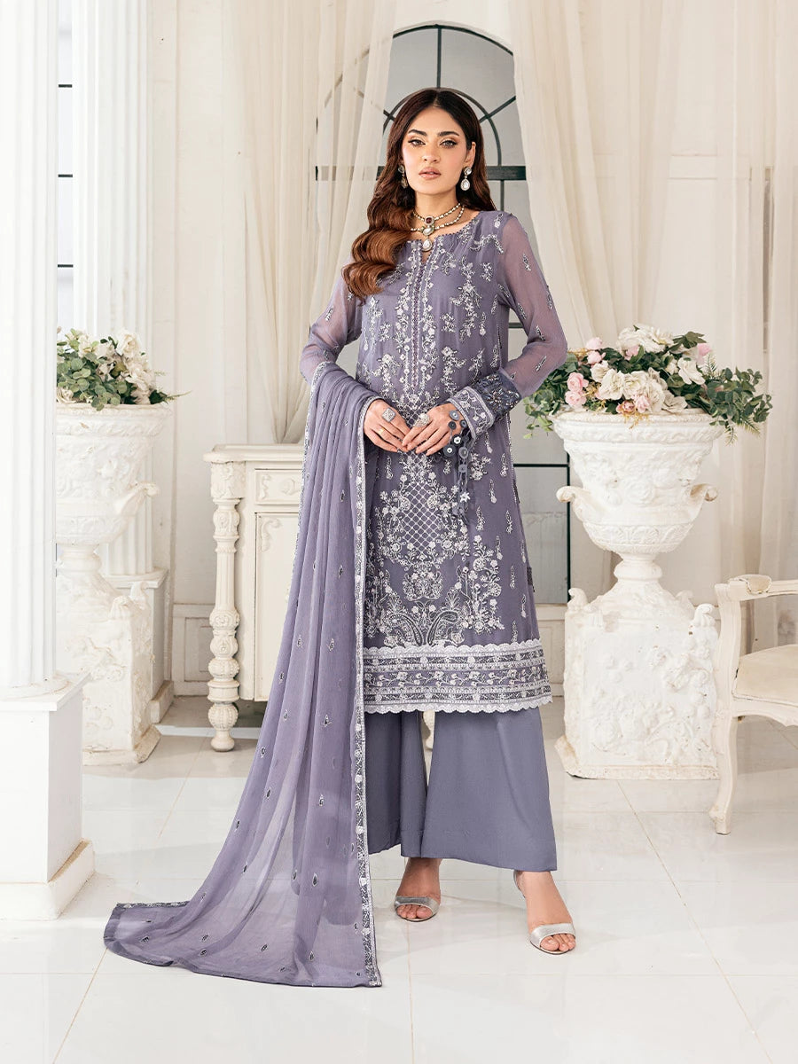 Salitex | Signature Festive Chiffon | SUNS7CH047UT - by - Libasekhas UK - Registered Vendor of : Salitex - 100% Original Designer Dresss