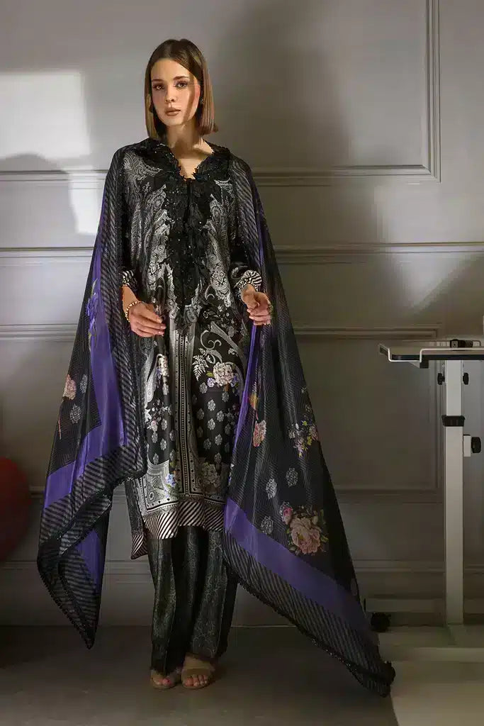 Sobia Nazir | Silk Collection 23 | 02 - by - Libasekhas UK - Registered Vendor of : Sobia Nazir - 100% Original Designer Dresss