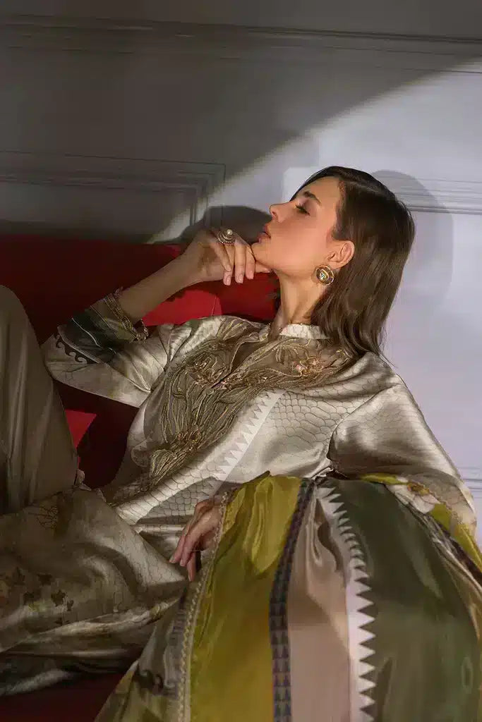 Sobia Nazir | Silk Collection 23 | 01 - by - Libasekhas UK - Registered Vendor of : Sobia Nazir - 100% Original Designer Dresss