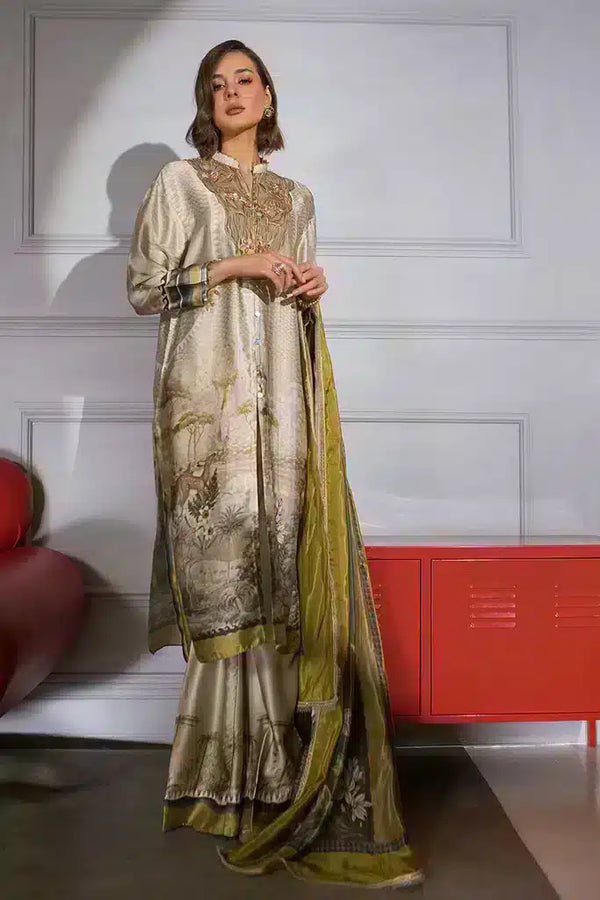 Sobia Nazir | Silk Collection 23 | 01 - by - Libasekhas UK - Registered Vendor of : Sobia Nazir - 100% Original Designer Dresss
