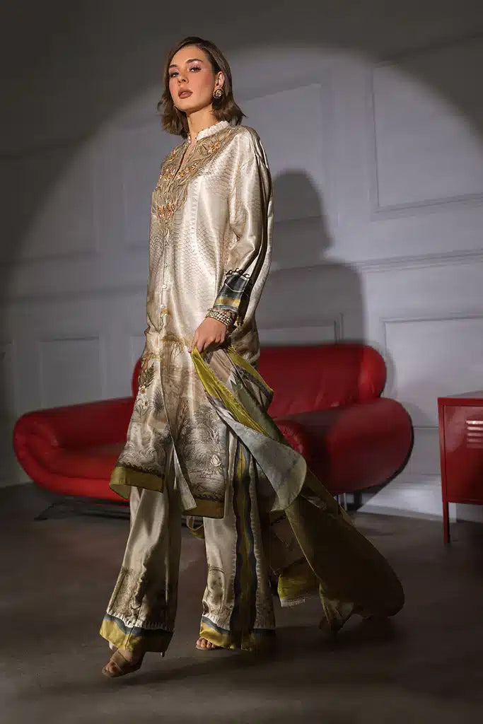 Sobia Nazir | Silk Collection 23 | 01 - by - Libasekhas UK - Registered Vendor of : Sobia Nazir - 100% Original Designer Dresss