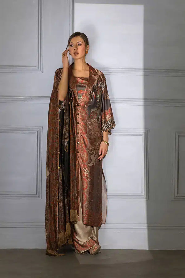 Sobia Nazir | Silk Collection 23 | 08 - by - Libasekhas UK - Registered Vendor of : Sobia Nazir - 100% Original Designer Dresss