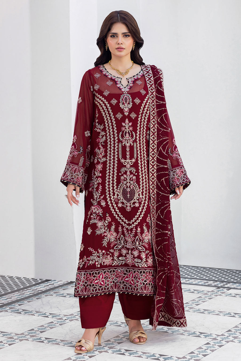 Ramsha | Sonehri Collection | BB-301 - by Libasekhas UK - Registered Vendor of : Ramsha - 100% Original Designer Dress