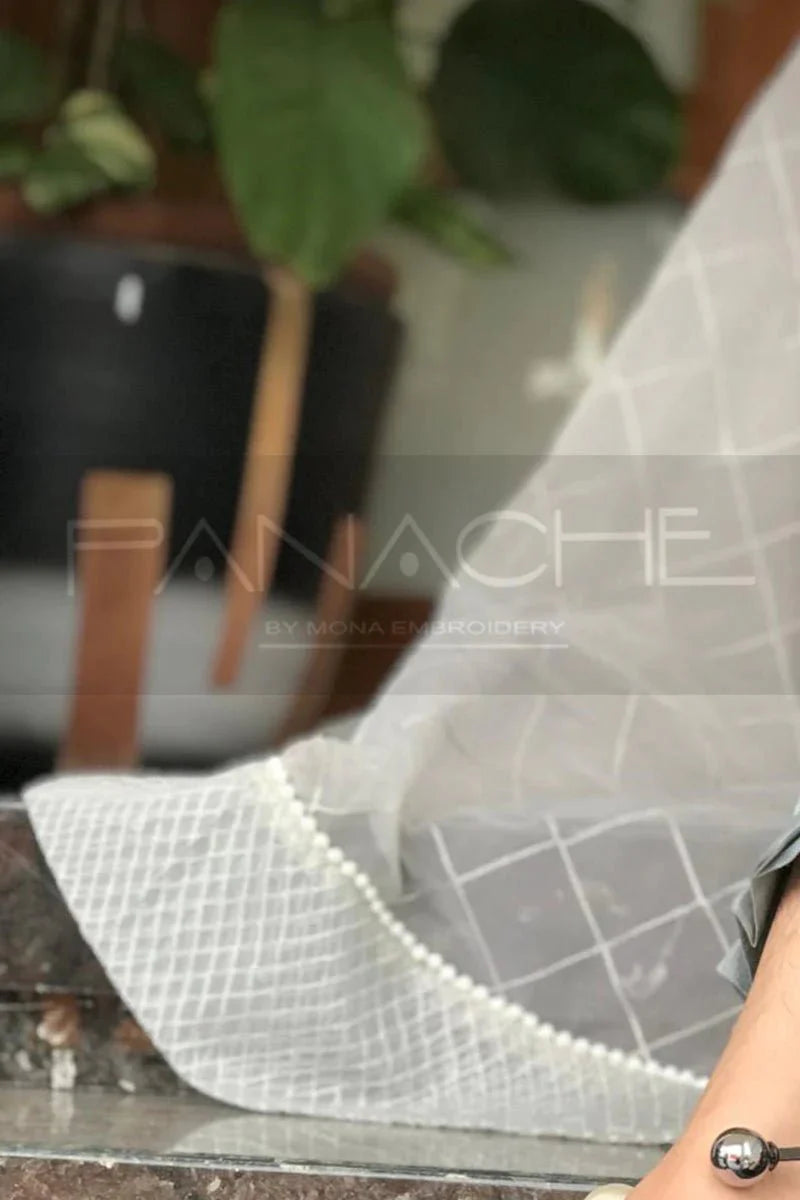 Panache | Pret | Spry Slate - by - Libasekhas UK - Registered Vendor of : Panache By Mona - 100% Original Designer Dresss