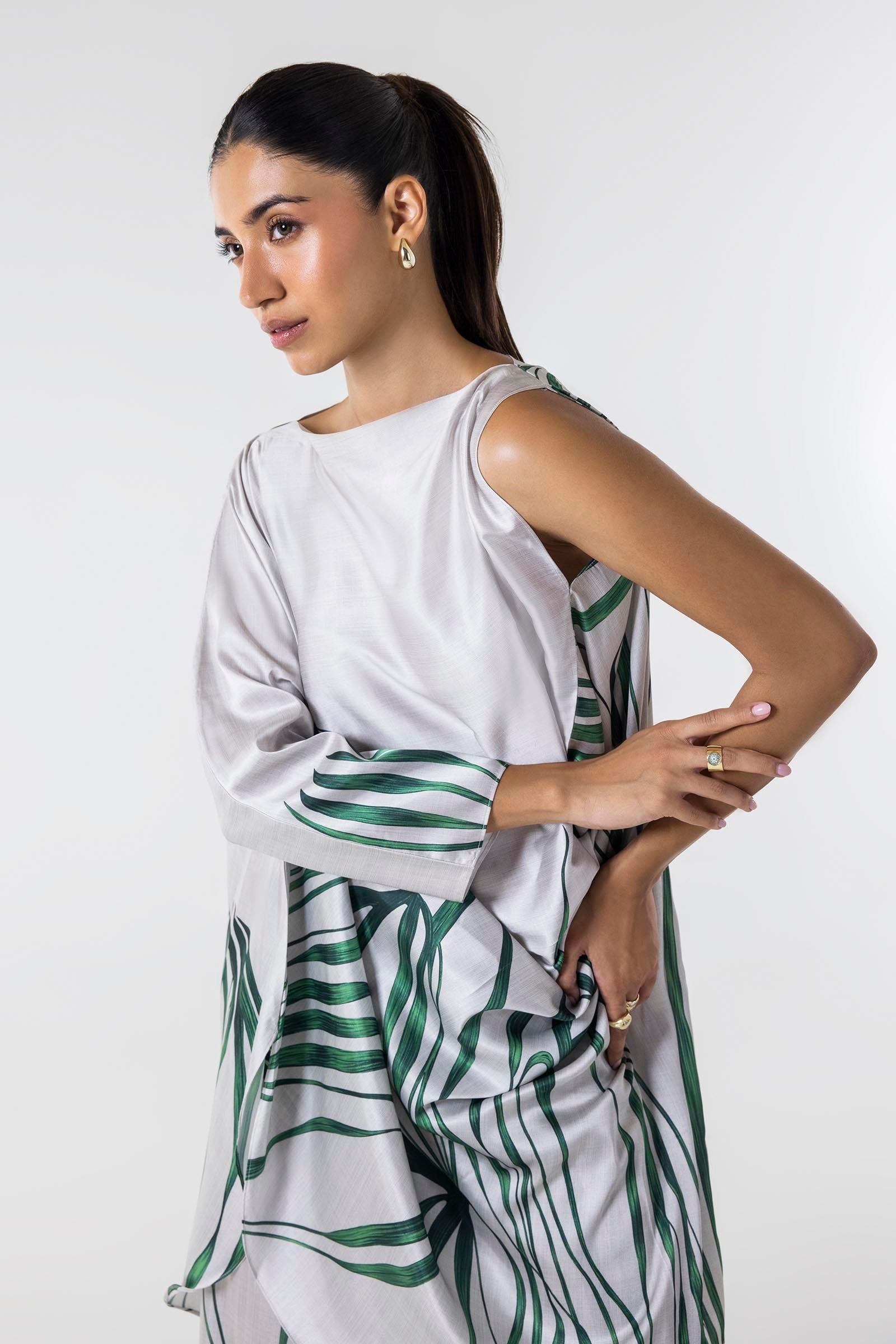 Sana Safinaz | Silk Tunics | SS24STP148P2T - by - Libasekhas UK - Registered Vendor of : Sana Safinaz - 100% Original Designer Dresss