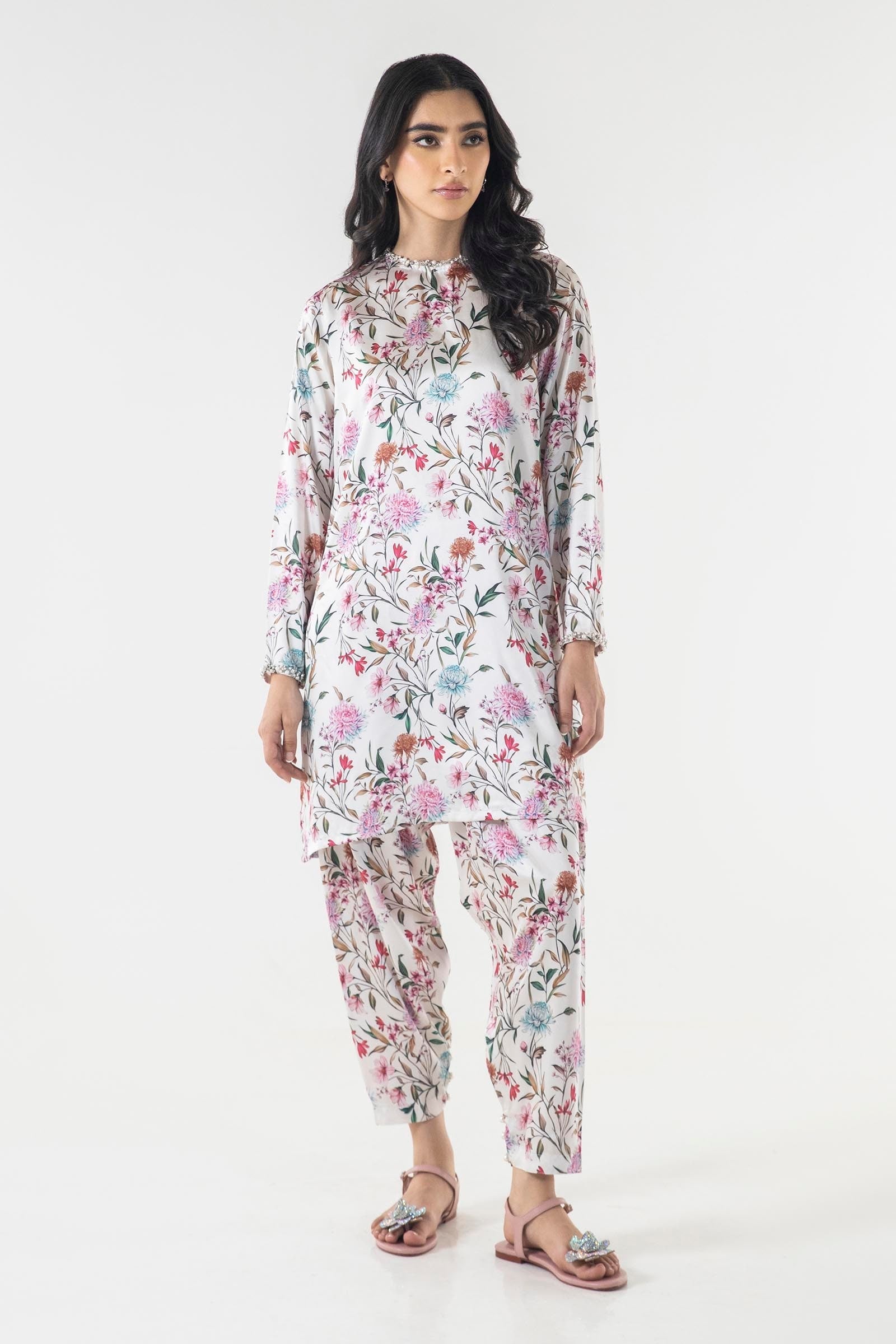 Sana Safinaz | Silk Tunics | SS24STP162P2T - by - Libasekhas UK - Registered Vendor of : Sana Safinaz - 100% Original Designer Dresss