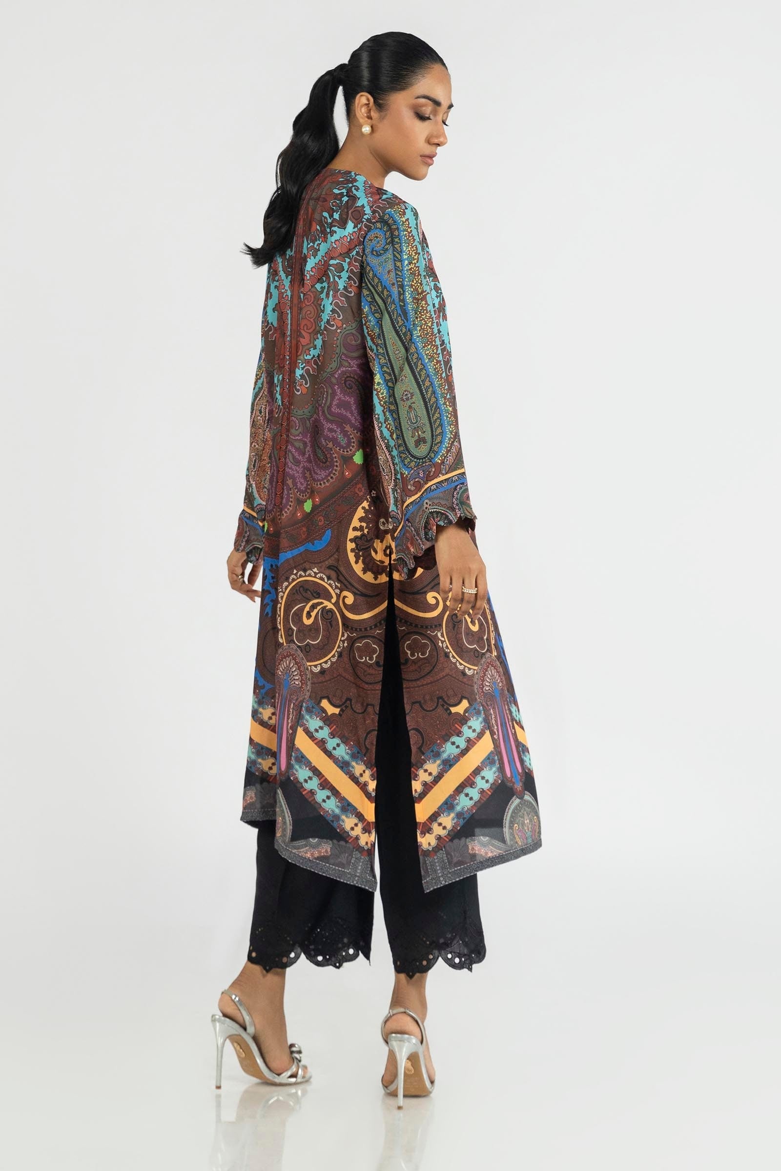 Sana Safinaz | Silk Tunics | SS24STP173 - by - Libasekhas UK - Registered Vendor of : Sana Safinaz - 100% Original Designer Dresss