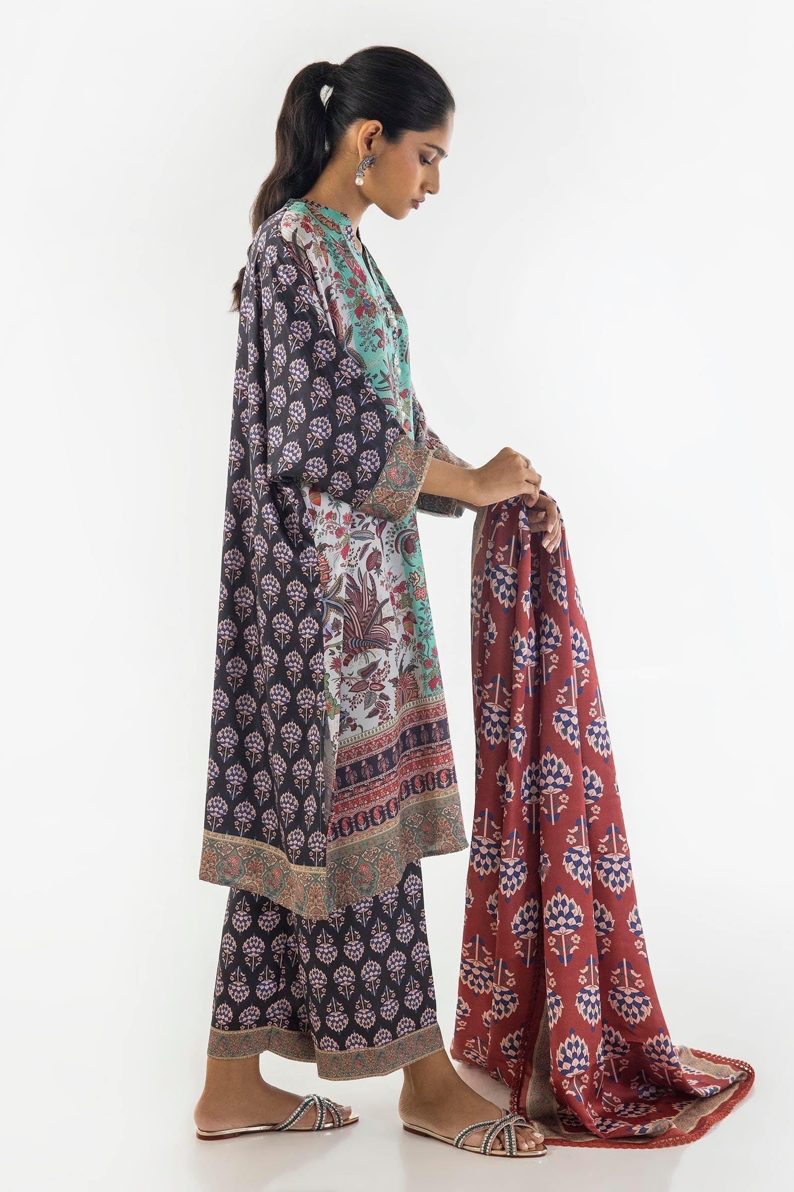 Sana Safinaz | Silk Tunics | SS24STP176P3 - by - Libasekhas UK - Registered Vendor of : Sana Safinaz - 100% Original Designer Dresss