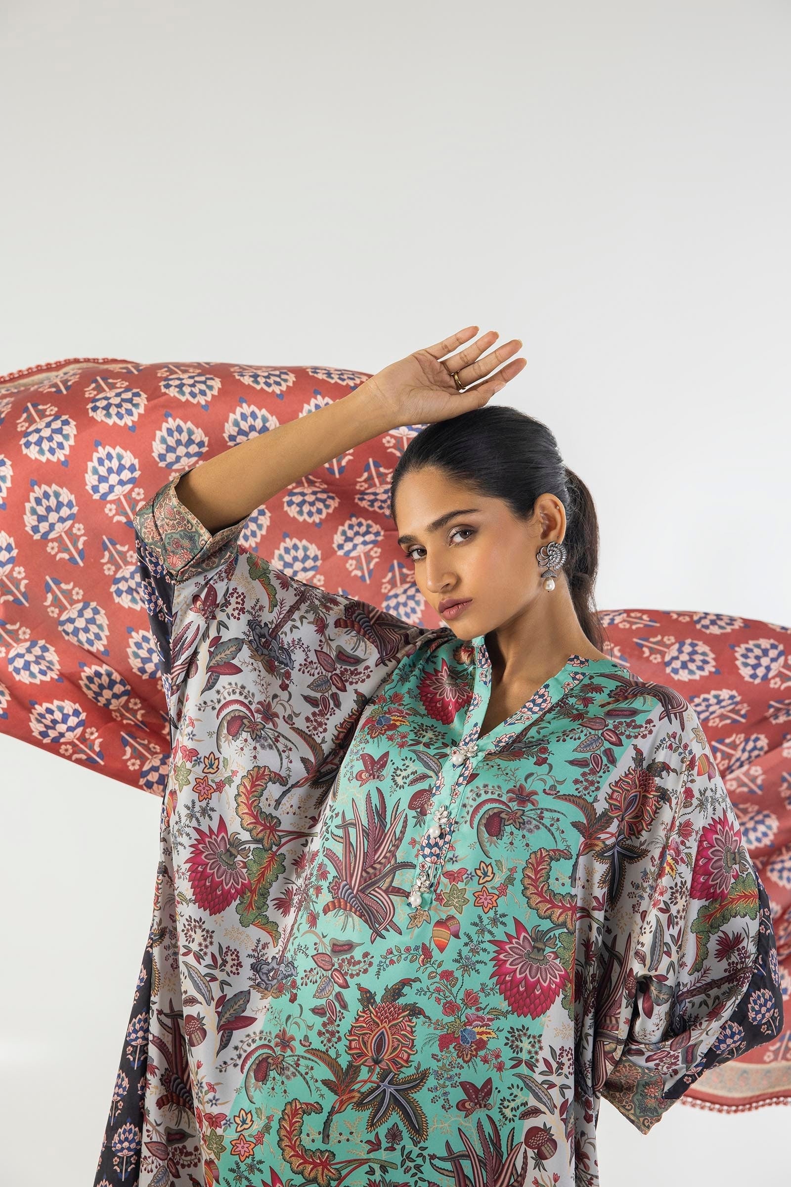 Sana Safinaz | Silk Tunics | SS24STP176P3 - by - Libasekhas UK - Registered Vendor of : Sana Safinaz - 100% Original Designer Dresss