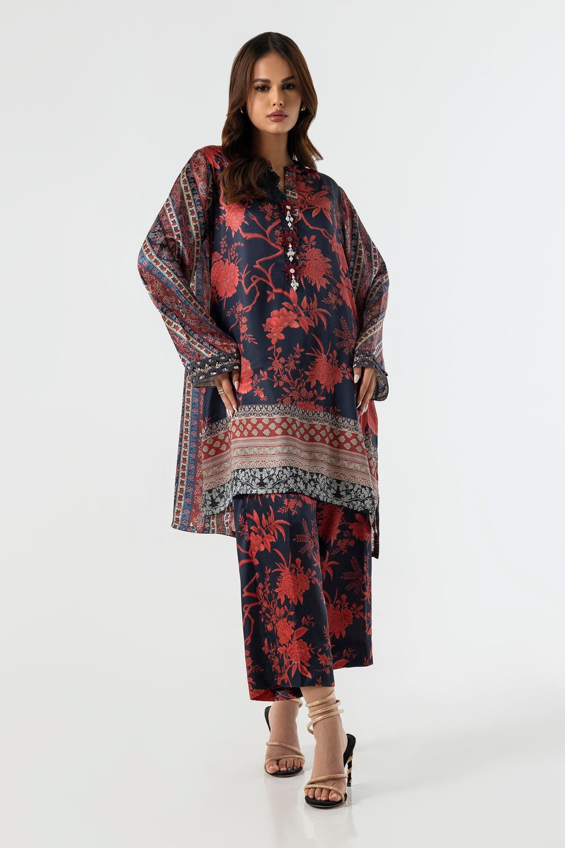 Sana Safinaz | Silk Tunics | SS24STP177P2T - by - Libasekhas UK - Registered Vendor of : Sana Safinaz - 100% Original Designer Dresss