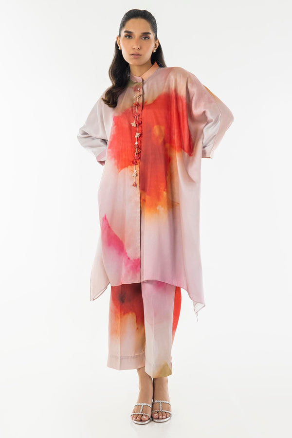 Sana Safinaz | Silk Tunics | SS24STP178P2T - by - Libasekhas UK - Registered Vendor of : Sana Safinaz - 100% Original Designer Dresss