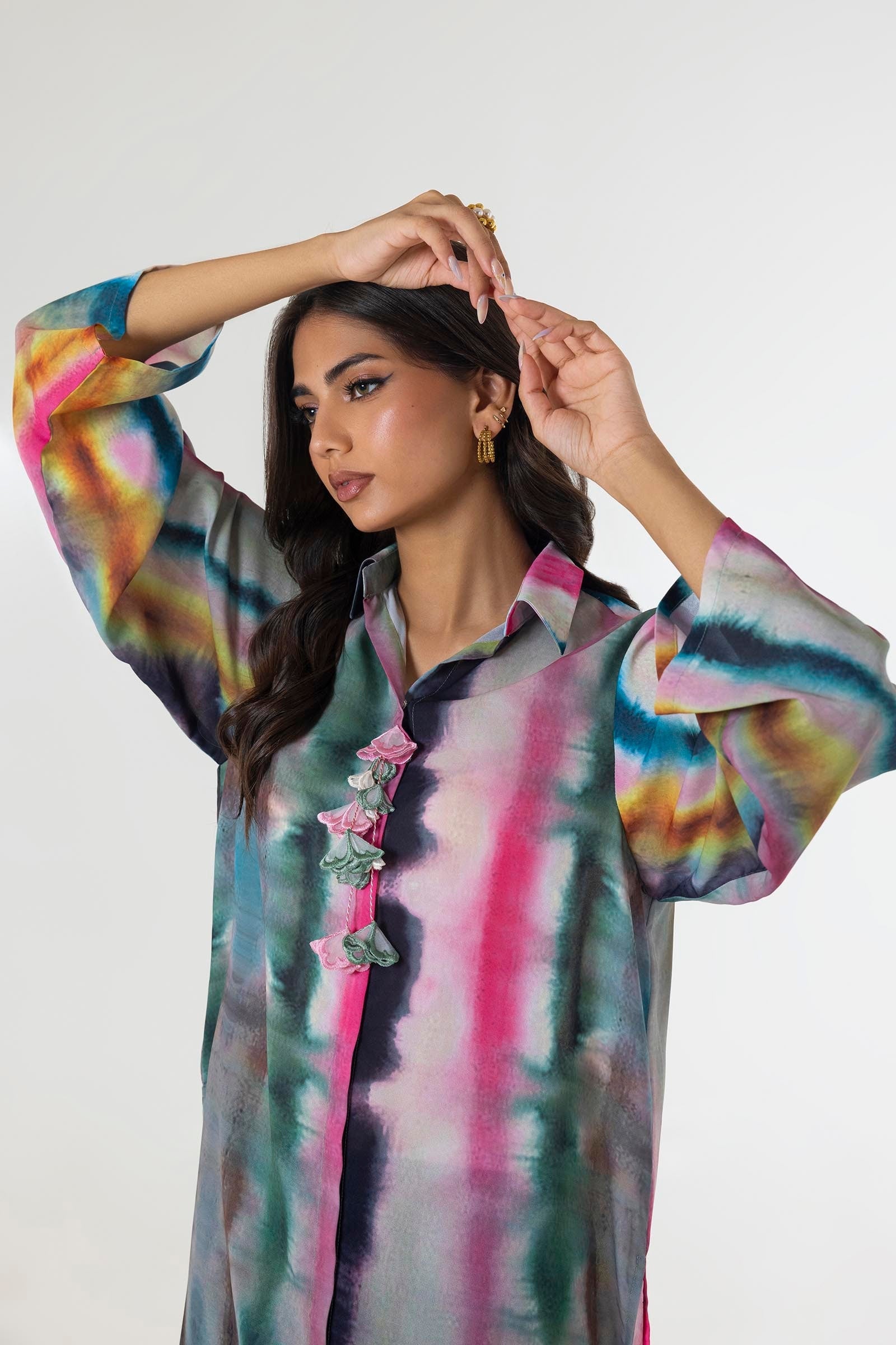 Sana Safinaz | Silk Tunics | SS24STP179 - by - Libasekhas UK - Registered Vendor of : Sana Safinaz - 100% Original Designer Dresss