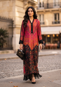 Zarqash | Silk Edit 26 | Crimson Caravan - by Libasekhas UK - Registered Vendor of : Zarqash - 100% Original Designer Dress