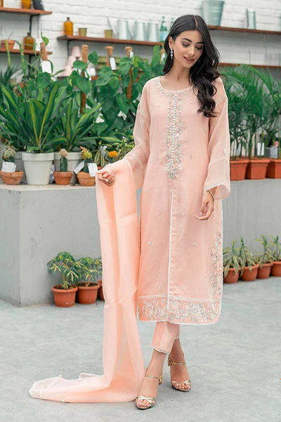 Jeem | Luxury Pret | STRIKING PEACH - by - Libasekhas UK - Registered Vendor of : Jeem - 100% Original Designer Dresss
