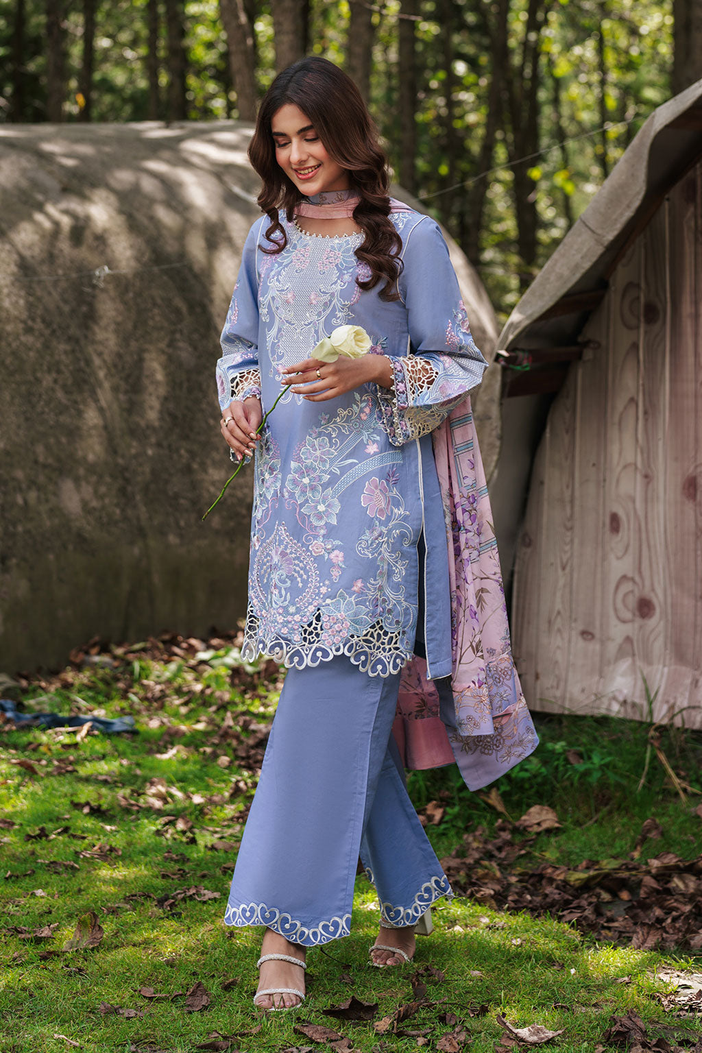 Afsanah | Silent in the Pine Tale | AL-103 - by Libasekhas UK - Registered Vendor of : Afsanah - 100% Original Designer Dress