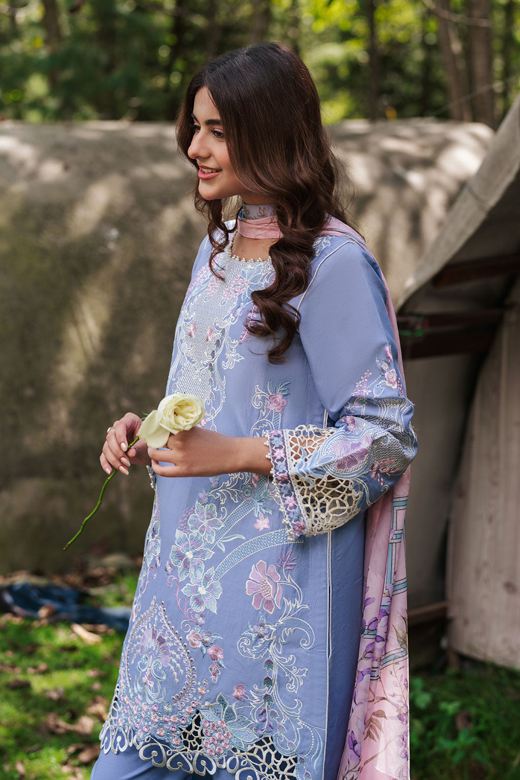 Afsanah | Silent in the Pine Tale | AL-103 - by Libasekhas UK - Registered Vendor of : Afsanah - 100% Original Designer Dress