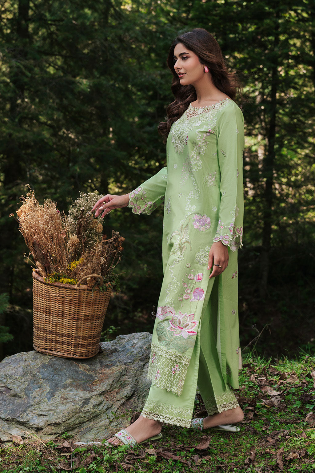 Afsanah | Silent in the Pine Tale | AL-107 - by Libasekhas UK - Registered Vendor of : Afsanah - 100% Original Designer Dress