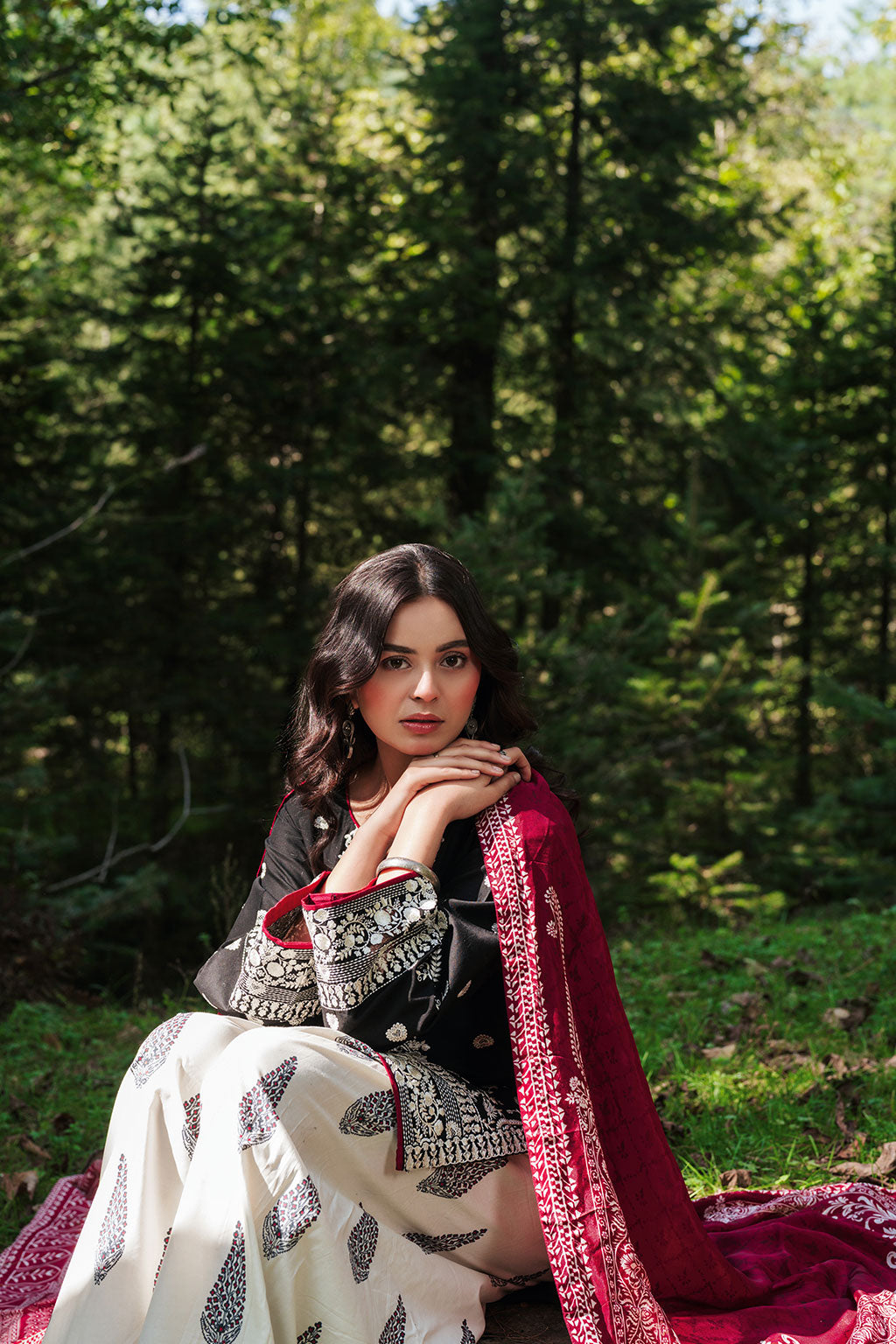 Afsanah | Silent in the Pine Tale | AL-108 - by Libasekhas UK - Registered Vendor of : Afsanah - 100% Original Designer Dress