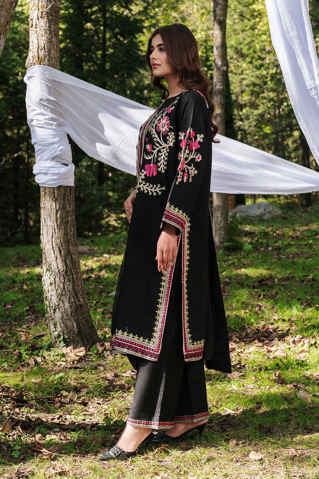 Afsanah | Silent in the Pine Tale | AL-109 - by Libasekhas UK - Registered Vendor of : Afsanah - 100% Original Designer Dress