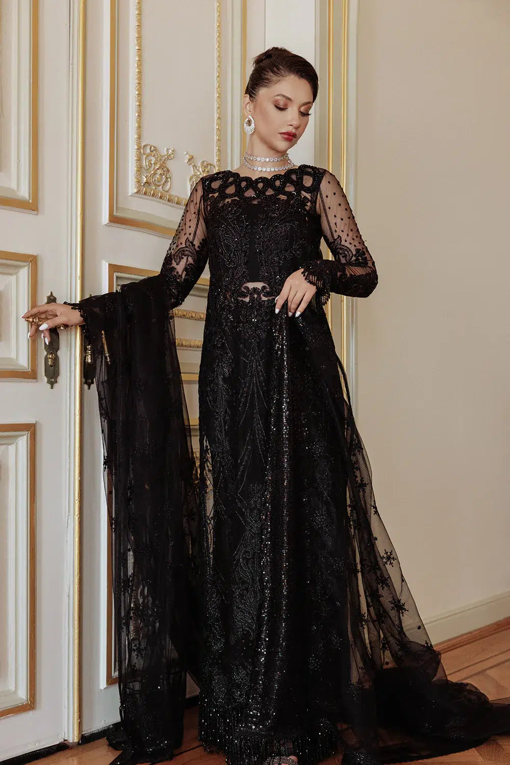 Saira Rizwan | Lumiere Festive 23 | STELA SR-05 - by - Libasekhas UK - Registered Vendor of : Saira Rizwan - 100% Original Designer Dresss