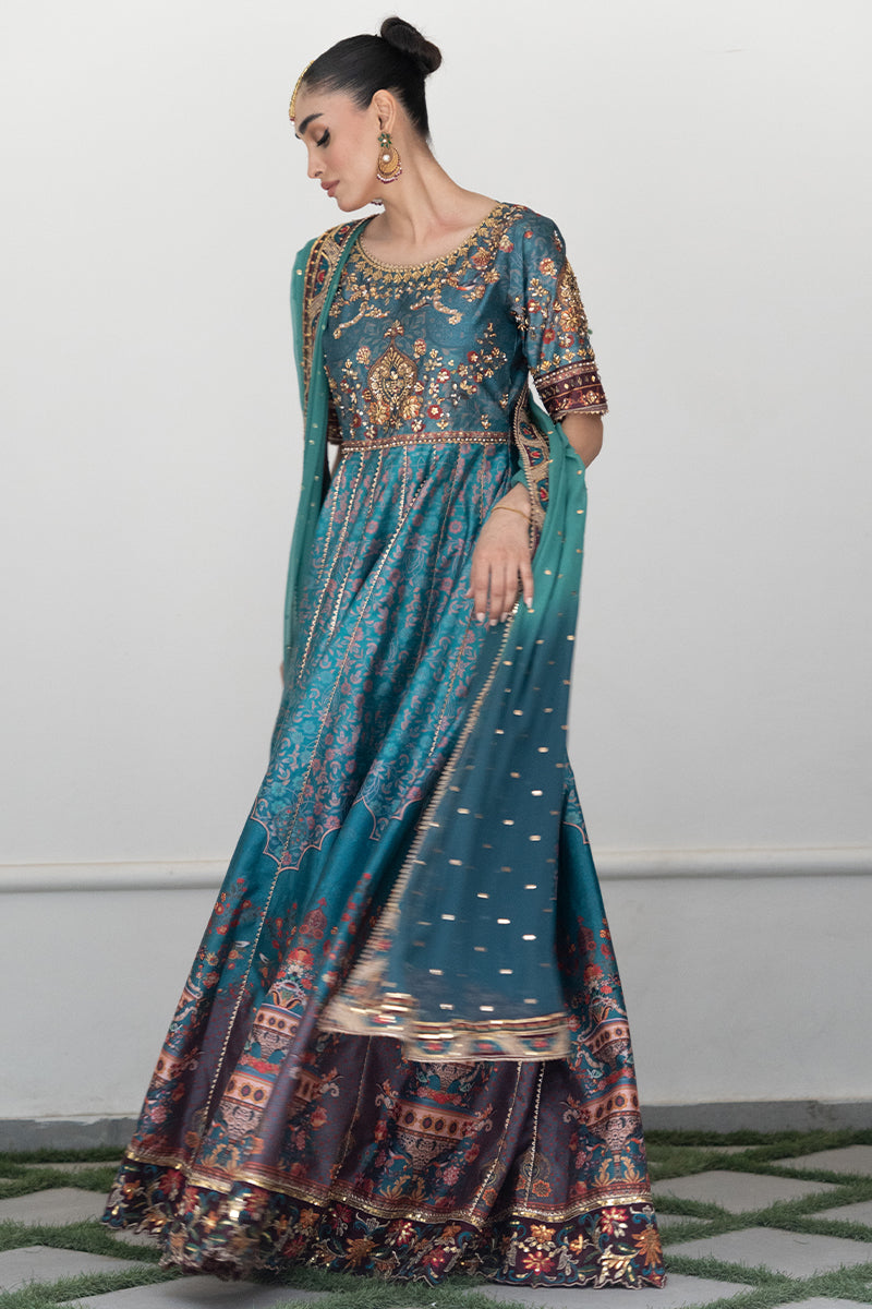 Mina Hassan | Formal Dholki Collection | Lyla - by - Libasekhas UK - Registered Vendor of : Mina Hassan - 100% Original Designer Dresss