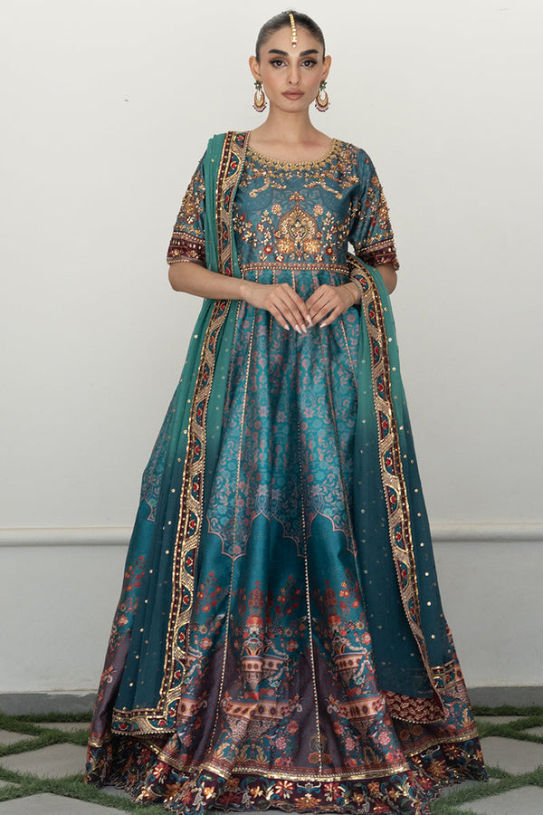 Mina Hassan | Formal Dholki Collection | Lyla - by - Libasekhas UK - Registered Vendor of : Mina Hassan - 100% Original Designer Dresss